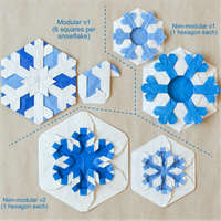 Origami model(s) in 3 model page(s)